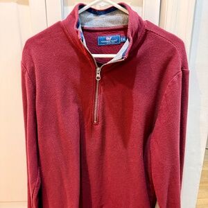 Vineyard Vines Maroon quarter zip Size Medium